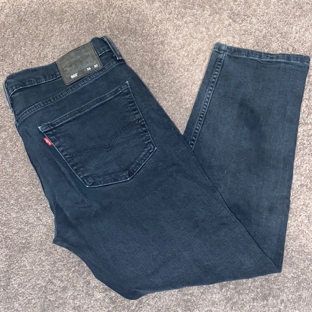 Levi’s Men’s 502 Dark Blue Jeans Size 36x30